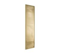 Infinity Decor Victorian Style Solid Brass Finger Push Plate in Polished Brass Finish 300mm - Ideal for Internal or External Front Door Gates