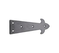 Infinity Decor Vintage Style Heavy Duty Handforged Rustic Iron Matt Black 140mm Decorative Dummy False Strap Door Hinge Ideal for Gates, Sheds, Gazebos, Wardrobes, Chests