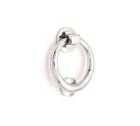 Infinity Decor Vintage Style Solid Brass 110mm Ring Door Knocker in Polished Chrome Finish - Premium Quality Hand Door Knocker for Entrance Front Door Furniture