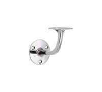 Infinity Decor Wall Mounted Handrail Bracket Polished Chrome Finish - Heavy Duty Banister Rail Brackets Wall Mount Railing Support Bracket