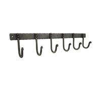 Infinity Decor Wall Mounted Pewter Hanger Coat Hook (6 Legs) - Vintage Style Coat Hooks Ideal for Hanging Clothes, Bags, Hat and Utensils