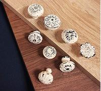 Infinity Decor White Cast Iron Cupboard Knob Chest Drawer Round Handle Wardrobe Cabinet Pull (413)