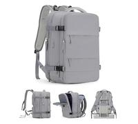 infinity essentials Ryanair Cabin Bag 40x20x25 Travel Backpack | 20L Underseat Carry On Hand Luggage with Shoe & Wet Pocket | Cabin Size Backpack Fits 15.6” Laptop | Unisex Carry On (Grey)