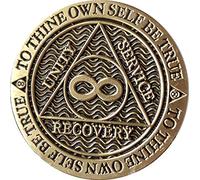 Infinity Eternal AA Medallion Reflex Antique Chocolate Bronze Chip