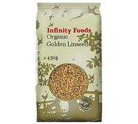 Infinity Foods Organic Whole Golden Flax Seeds [Linseed] 450g -