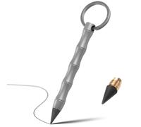 Infinity Forever Pencil,Titanium Keychain Pocket Pen, Retractable Mini Writing Tool, No Sharpening Everlasting Graphite Pencil for Sketch, Drawing Writing & Gift(With 2Pcs Nibs, Pen Case and Keychain)