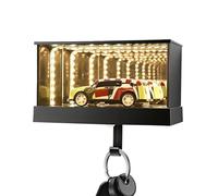 Infinity Garage Key Ring | with LED Light Wall Mounted for Entrance Decoration | Hooks for Hanging Garage Keys, for Entrance Entrance Door, Hallway, Apartment, Office, Kitchen, Bedroom A