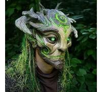 Infinity Gauntlet Forest Spirit Mask Elves Led Light Up Mask Realistic Tree Old Man Headgear Creepy Zombie Spooky Demon Scary Halloween Mask