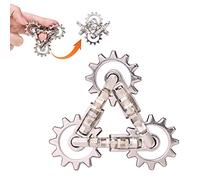 Infinity Gear Fidget Toy, Cool Sensory Solid Metal Never Ending Figette Toys, Adults Fidget Toys, Keep Fingers/Hands Busy, Relieve Stress Anxiety, Promotes Focus Avoid Bad Habits