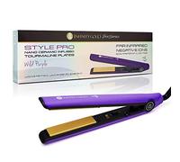 Infinity Gold Tourmaline Ceramic Hair Straightening Flatiron, Purple, Tourmaline Ceramic Plates, Floating Plate Design, Luxuriant Soft Touch Finish, Easy to Use, Will Not Damage Hair