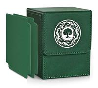 Infinity Guard Card Deck Box for MTG, Magic Commander Deck Box Fits 200+ Cards without Sleeves for TCG CCG Trading Cards (Green)