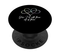 Infinity Heart | I'm With All Of Them | Polyamory Pride PopSockets Swappable PopGrip
