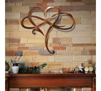 Infinity Heart Metal Wall Decor,Unique Infinity Heart Wall Decor Wall Art Love Wall Sign Wall Sculpture Metal Outdoor Garden Wedding Decoration Plaque Artwork