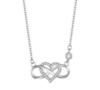 Infinity Heart Necklaces for Women Adjustable Neck Jewelry