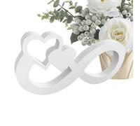 Infinity Heart Ornament | Modern Infinity Heart Ornament, Elegant 3.d Heart-Shaped Decor | Romantic Wedding Gift for Couples, Unique Infinity Symbol Sculpture for Home, Bedroom, Living Room, ofice