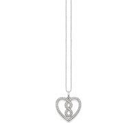 Infinity Heart Pendant Necklace Silver, female, THOMAS SABO, Necklaces, Gray, ONE SIZE, Accessories ONE SIZE