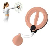 Infinity Hoop for Arms and Shoulder, 360° Smart Flabby Arm Exerciser with Digital Tracker, 1.21lbs PC Hand-Crank Forearm Workout for Upper Body Toning, Women Men Office Exercise (Pink, Standard)