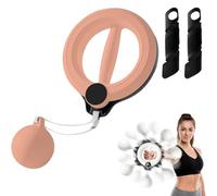 Infinity Hoop for Arms and Shoulder Exercise Equipment, 360° Smart Flabby Arm Exerciser with Digital Tracker, 1.21lbs PC Hand-Crank Forearm Workout for Upper Body Toning (Pink,Standard)