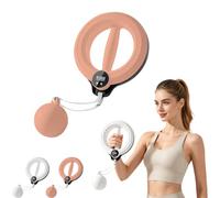 Infinity Hoop for Arms and Shoulder Exercise Equipment, 360° Smart Flabby Arm Exerciser with Digital Tracker, 1.21lbs PC Hand-Crank Forearm Workout for Upper Body Toning (pink, Smart)