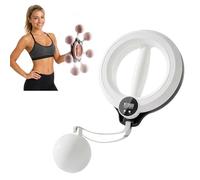 Infinity Hoop for Arms Shoulder,Arm Trainer,2026 New 360° Hand-Crank Forearm Trainer,Flabby Arm Exerciser with Digital Tracker, 1.21lbs PC Hand-Crank Forearm Workout for Upper Body Toning (White)
