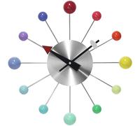 Infinity Instruments LTD. Orb Spoke Starburst Wall Clock, Rainbow, 15"