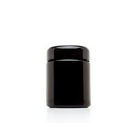 Infinity Jars Tall Black Glass Jar, 50 Ml (1.7 fl oz), Ultraviolet Airtight, Smell Proof, Refillable Container, For Long Term Storage Coffee, Tea, Dried Goods