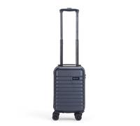 Infinity Leather 15 Inch Blue Lightweight Travel Cabin Bag Carry On Approved Suitcase ABS Shell Protection Water Resistant & Safe Locking System Easyjet Free Under seat Luggage (45 x 25 x 20 cm)