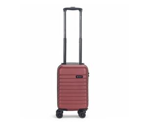 Infinity Leather 15 Inch Burgundy Lightweight Travel Cabin Bag Carry On Approved Suitcase ABS Shell Protection Water Resistant & Safe Locking System Easyjet Free Under seat Luggage (45 x 25 x 20 cm)