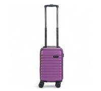 Infinity Leather 15 Inch Purple Lightweight Travel Cabin Bag Carry On Approved Suitcase ABS Shell Protection Water Resistant & Safe Locking System Easyjet Free Under seat Luggage (45 x 25 x 20 cm)