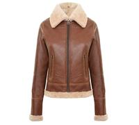 Infinity Leather B3 Sheepskin Flying Jacket-Kano In Brown Brown