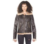 Infinity Leather B3 Sheepskin Leather Flying Jacket-Portland In Brown Brown
