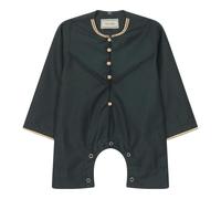 Infinity Leather Baby Boys Omani Eid Thobe Saudi Emirati Jubba Robe Romper - Green - 9-12 Months