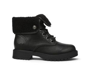 Infinity Leather Blow Fish Andy Women's Cozy Lace Up Bootie Winter Boots