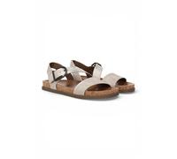 Infinity Leather Blowfish Footbed Strappy Flat Sandals - Lance In Silver Silver