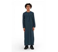 Infinity Leather Boy's Ramadan Eid Moroccan Jubba Robe Muslim Djellaba Thobe - K-TT008 in Blue | Size: 12-13 Years Infinity Leather Blue 12-13 Years