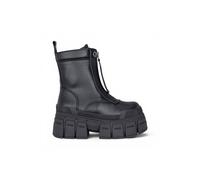 New Rock Boots WALL083C-S4 Unisex Metallic Black Leather Platform Gothic Boots