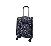 Infinity Leather Butterfly Cabin Suitcase 55 x 37 x 20 cm Soft Shell Luggage Travel Suitable for Easyjet, Ryanair, Jet 2 Paid Carry on