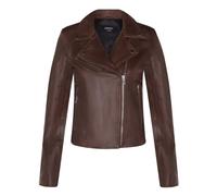 Infinity Leather Classic Leather Brando Biker Jacket-Loughton In Brown Brown 18