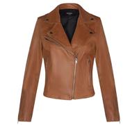 Infinity Leather Classic Leather Brando Biker Jacket-Loughton In Tan Tan