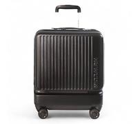 Infinity Leather Durable Easyjet Ryanair 39 X 26 X 51.5 Cm Front Open Cabin Luggage Travel Suitcase In Black Black