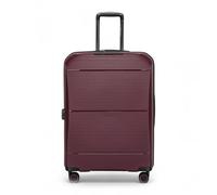 Infinity Leather Expandable Burgundy Suitcase Large 28-Inch Hard Shell Lightweight Durable Travel Cabin Luggage Bags with TSA Lock (L(78cm 110L))