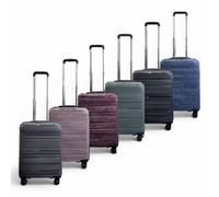 Infinity Leather Expandable Pp Hardshell Cabin Suitcase 55 X 39 X 24 Cm Luggage Suitable For Easyjet, Ryanair In Green Green One Size