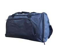 Infinity Leather Extra Large Duffel Weekend Holdall Carry-On Cabin Bag Gym Sports Travel Bag In Black Black