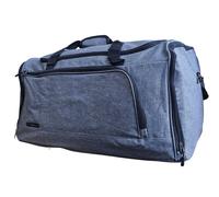 Infinity Leather Extra Large Duffel Weekend Holdall Carry-On Cabin Bag Gym Sports Travel Bag In Grey Grey One Size