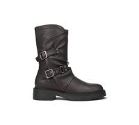 Infinity Leather Faux Leather Mid-Calf Biker Boots - Blowfish Venice-2 In Wine Wine