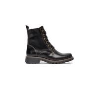 Fly London Womens Black RAGI539 Casual Rug Leather Lace-up Ankle Boots - Size UK 3