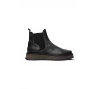 Infinity Leather Fly London Rawi131 Chelsea Leather Ankle Pull-On Classic Comfort Boots In Black Black