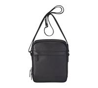 Infinity Leather Genuine Leather Vintage Messenger Crossbody Travel Bag - Hawthrone In Black Black
