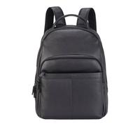 Infinity Leather Genuine Leather Vintage Rucksack Laptop Bag Travel Backpack - Capri In Black Black One Size