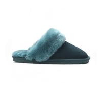 Infinity Leather Genuine Sheepskin Suede Mule Winter Slippers - Luna In Green Green 5